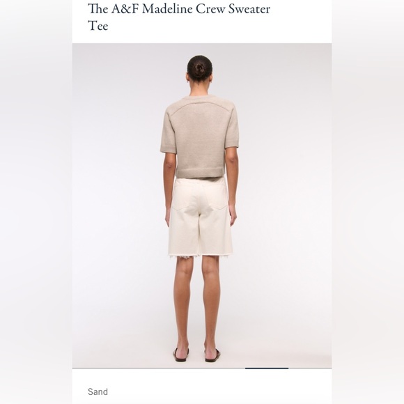 Abercrombie & Fitch Madeline Crew Sweater Tee - Picture 2 of 4